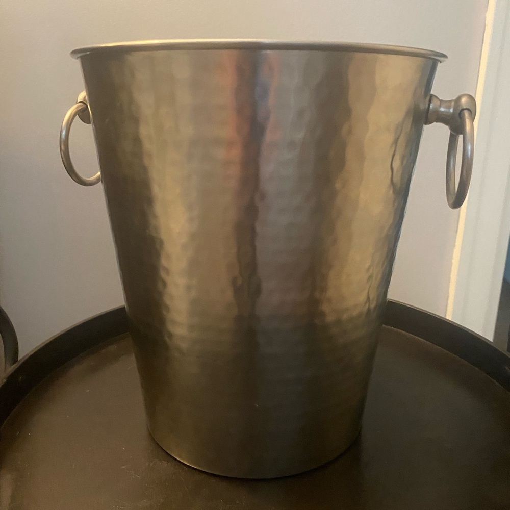 Stainless Steel Ice Bucket with Handles